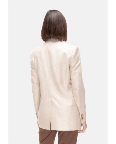 TAGLIATORE Giacca over donna in seta Beige