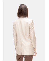TAGLIATORE Giacca over donna in seta Beige