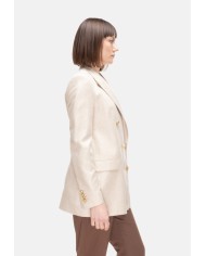 TAGLIATORE Giacca over donna in seta Beige