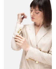 TAGLIATORE Giacca over donna in seta Beige
