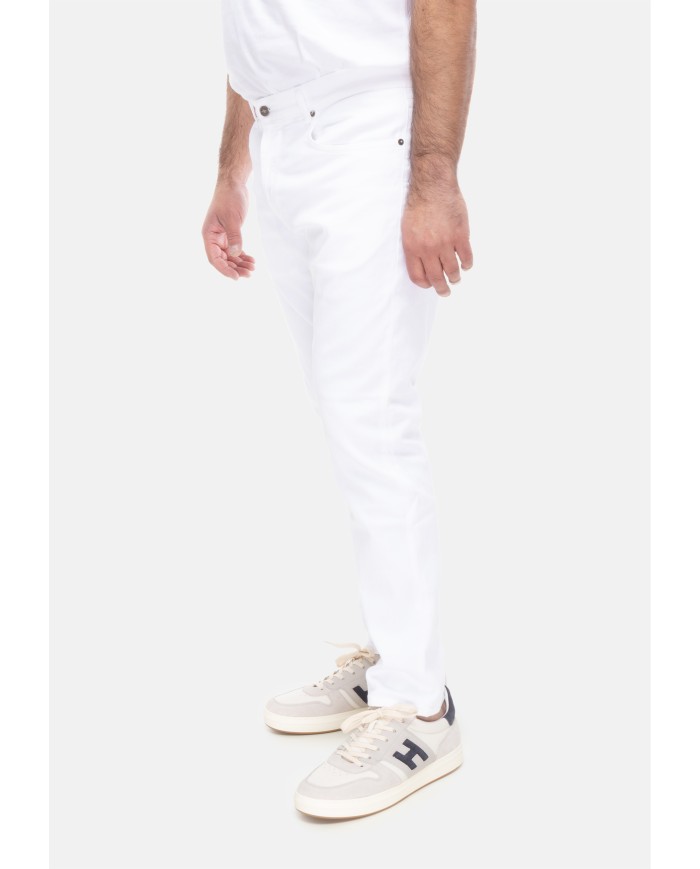 DONDUP Jeans uomo Dian carrot Bianco