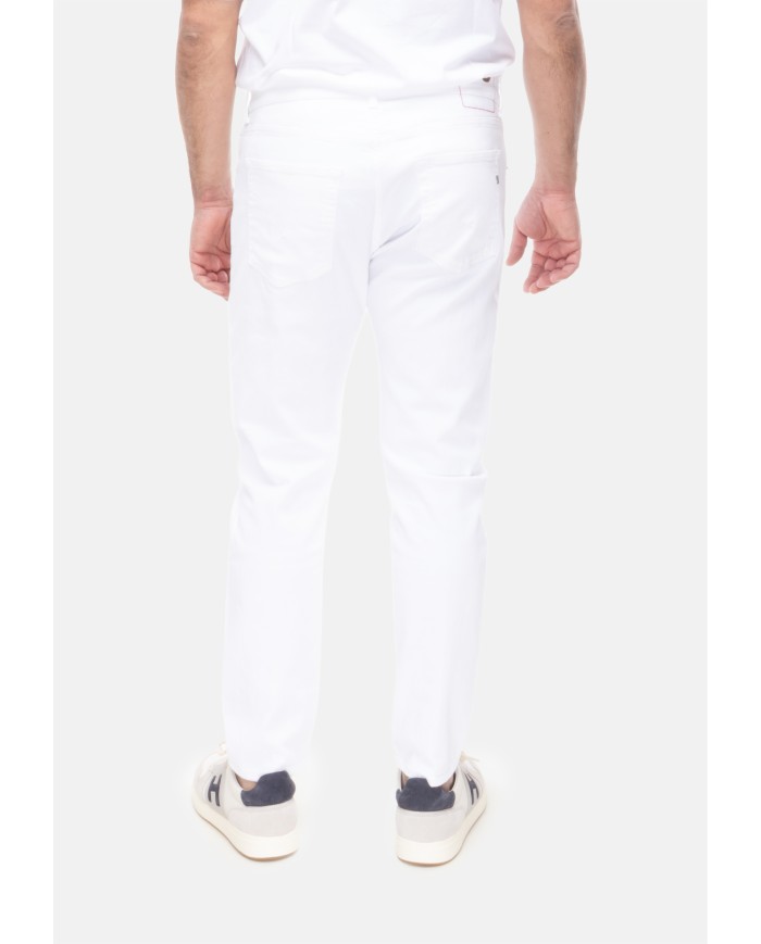 DONDUP Jeans uomo Dian carrot Bianco