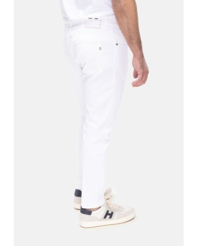 DONDUP Jeans uomo Dian carrot Bianco