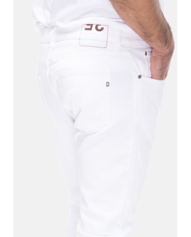 DONDUP Jeans uomo Dian carrot Bianco