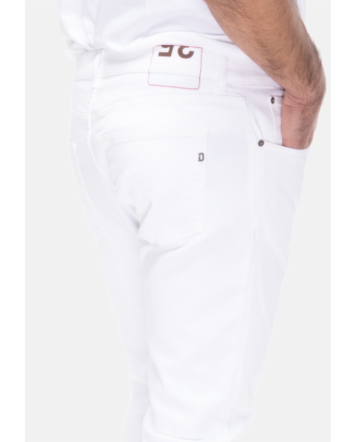 DONDUP Jeans uomo Dian carrot Bianco
