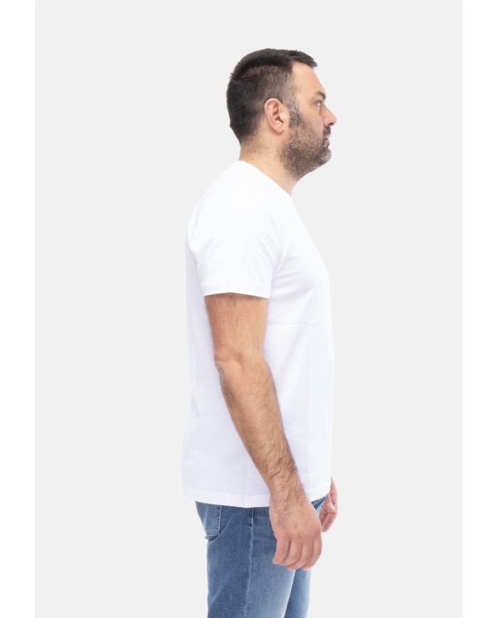 DONDUP T-shirt uomo cotone bianca