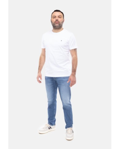 DONDUP T-shirt uomo cotone bianca