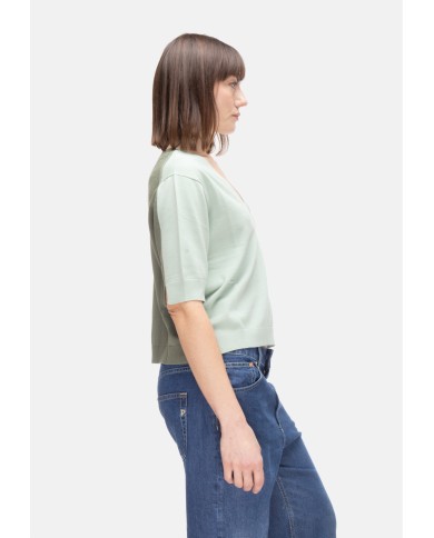 SEMI COUTURE Maglia donna V verde