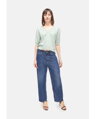 SEMI COUTURE Maglia donna V verde