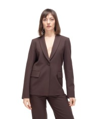 SEMI COUTURE Giacca donna aperta dietro marrone