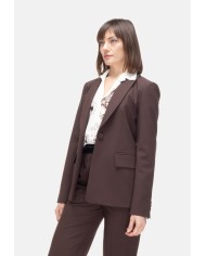 SEMI COUTURE Giacca donna aperta dietro marrone