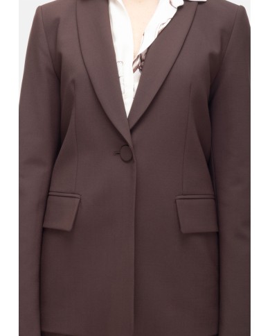 SEMI COUTURE Giacca donna aperta dietro marrone