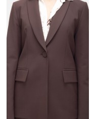 SEMI COUTURE Giacca donna aperta dietro marrone