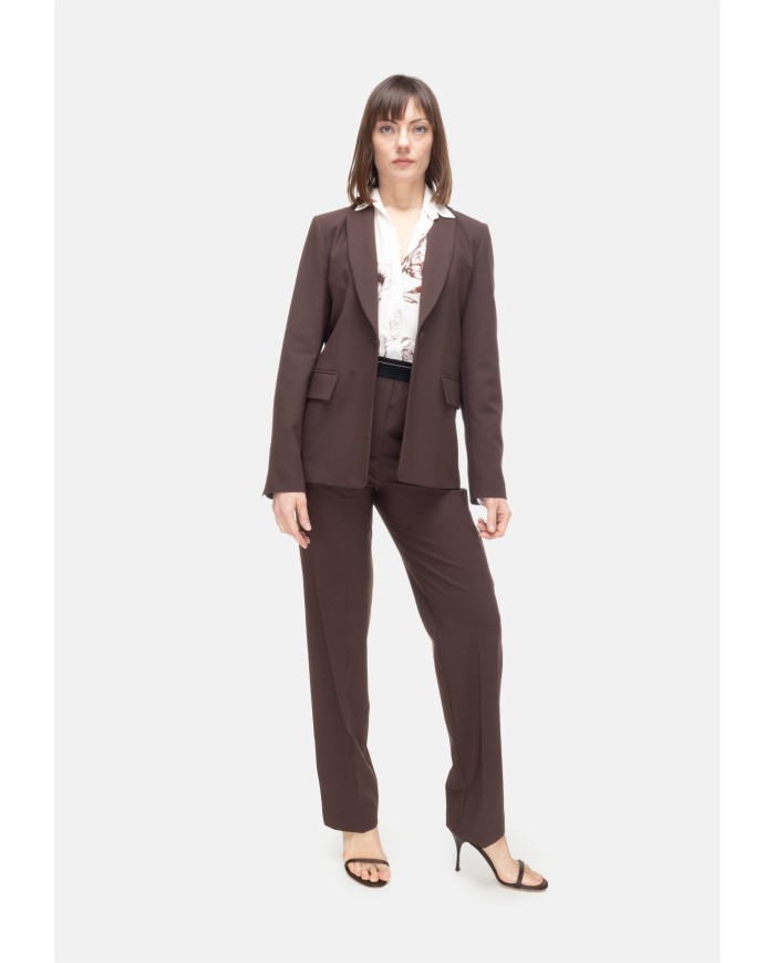 SEMI COUTURE Giacca donna aperta dietro marrone