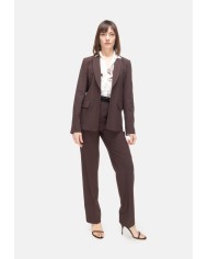 SEMI COUTURE Giacca donna aperta dietro marrone