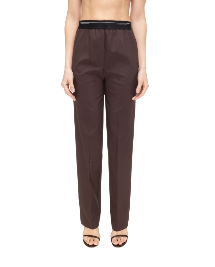SEMI COUTURE Pantaloni donna marrone