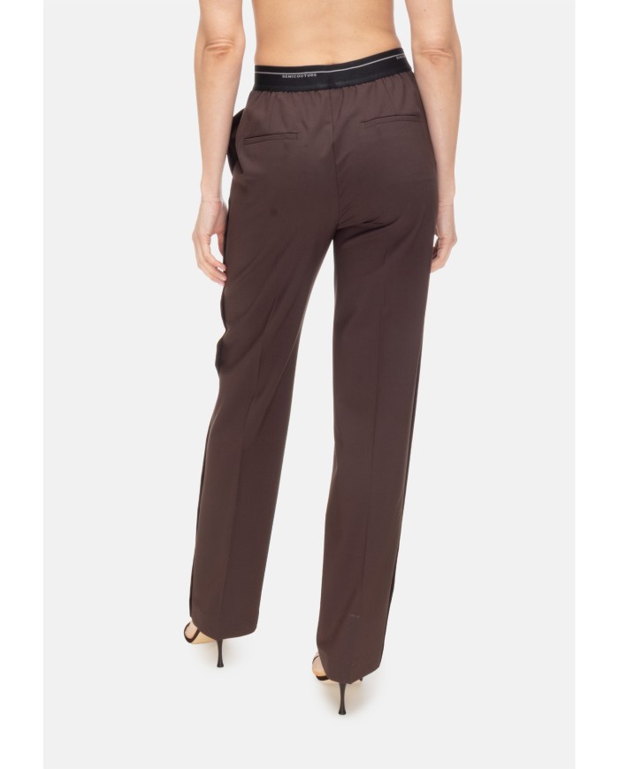 SEMI COUTURE Pantaloni donna marrone
