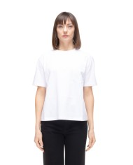 SEMI COUTURE T-shirt donna girocollo bianco