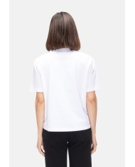 SEMI COUTURE T-shirt donna girocollo bianco