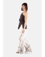 SEMI COUTURE Top donna monospalla marrone