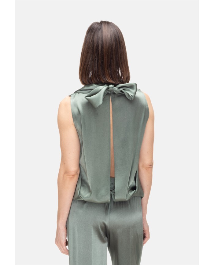 SEMI COUTURE Top donna lupetto verde