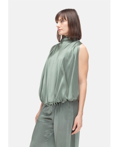 SEMI COUTURE Top donna lupetto verde