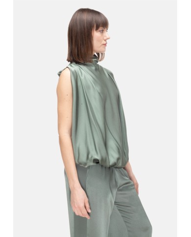 SEMI COUTURE Top donna lupetto verde