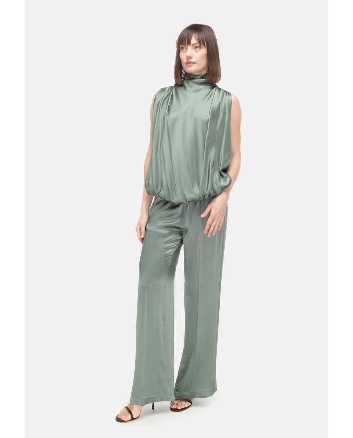 SEMI COUTURE Top donna lupetto verde