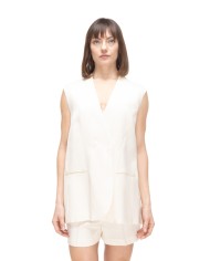 SEMI COUTURE Gilet donna Avorio
