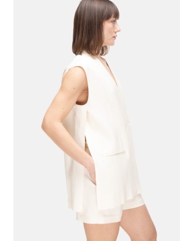 SEMI COUTURE Gilet donna Avorio