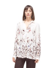 SEMI COUTURE Camicia lunga donna fantasia Avorio