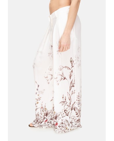 SEMI COUTURE Pantaloni donna fantasia Avorio
