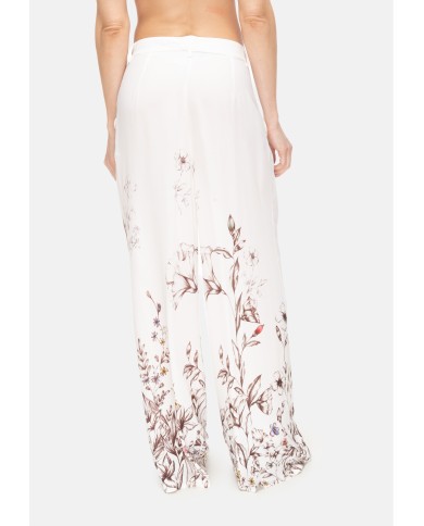 SEMI COUTURE Pantaloni donna fantasia Avorio
