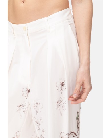 SEMI COUTURE Pantaloni donna fantasia Avorio