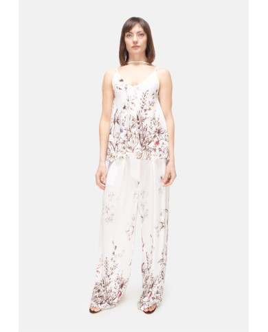 SEMI COUTURE Pantaloni donna fantasia Avorio