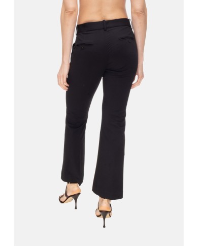 CIRCOLO 1901 Pantaloni donna bootcut neri