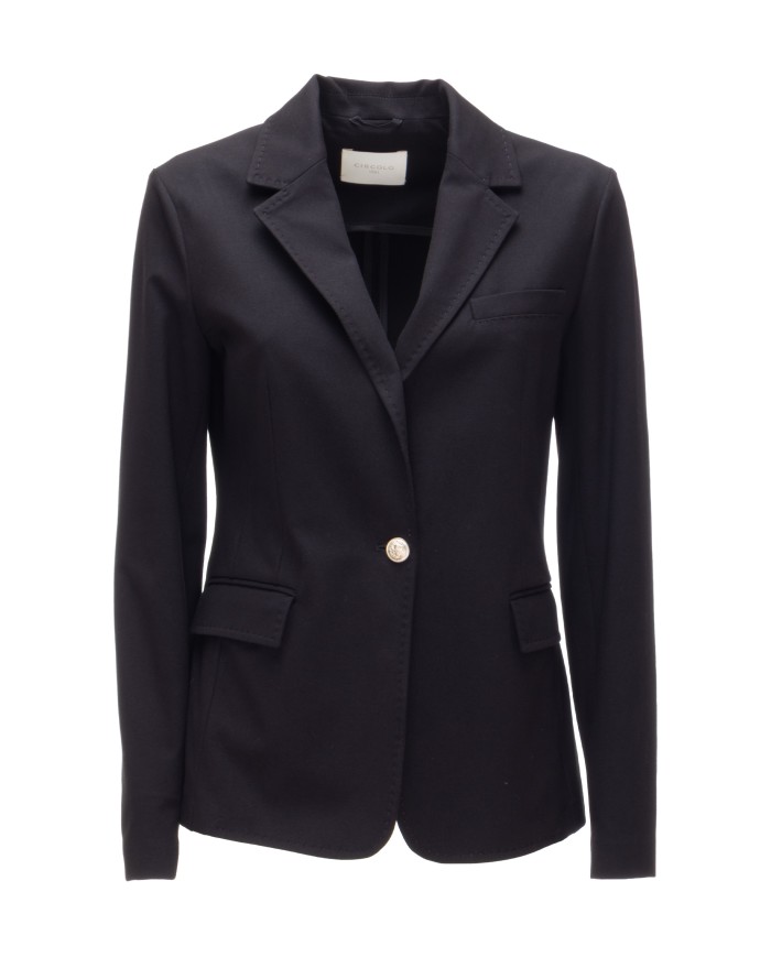 CIRCOLO 1901 Giacca donna jersey stretch Nera