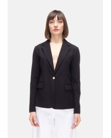 CIRCOLO 1901 Giacca donna jersey stretch Nera