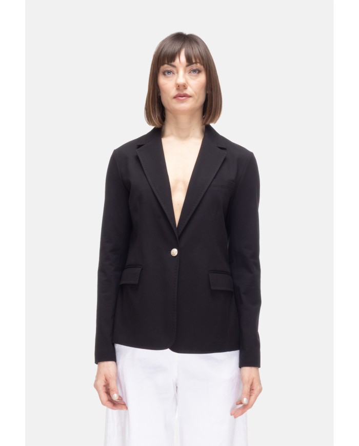 CIRCOLO 1901 Giacca donna jersey stretch Nera