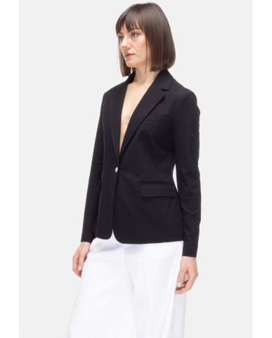CIRCOLO 1901 Giacca donna jersey stretch Nera