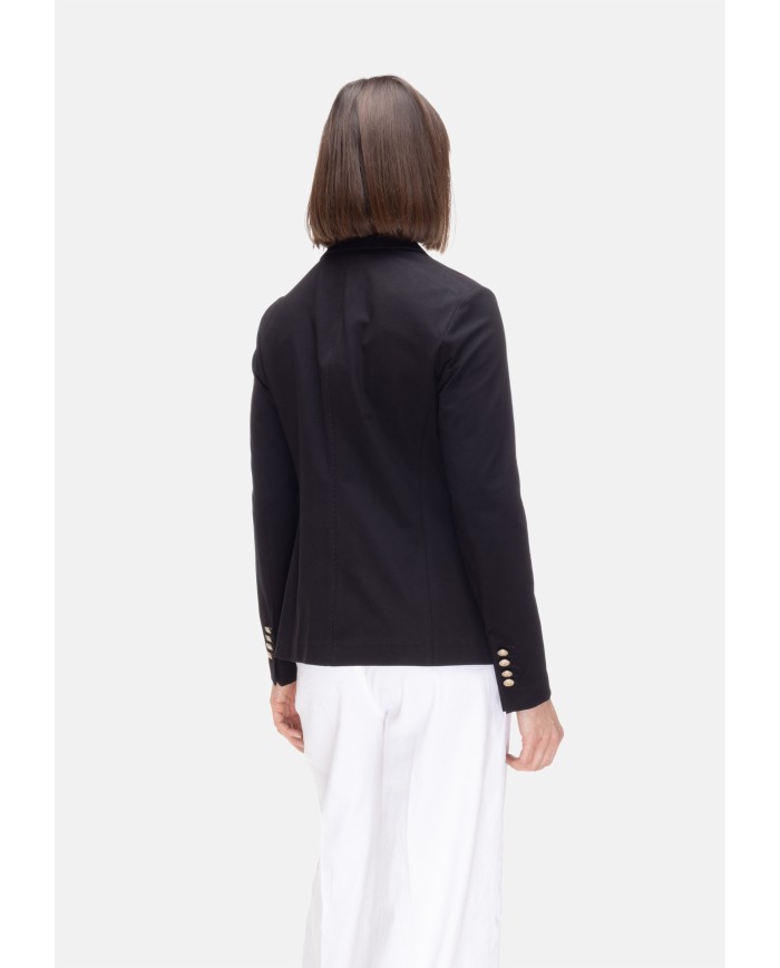 CIRCOLO 1901 Giacca donna jersey stretch Nera