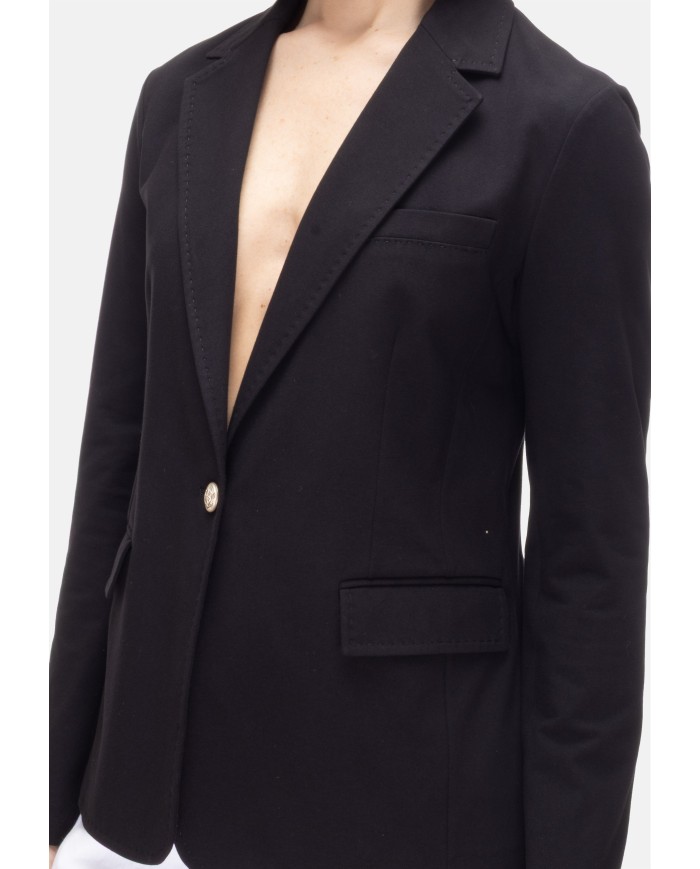 CIRCOLO 1901 Giacca donna jersey stretch Nera