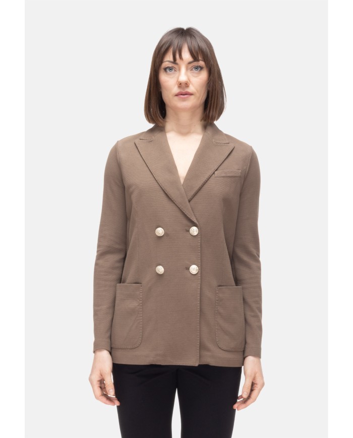 CIRCOLO 1901 Giacca donna doppiopetto marrone