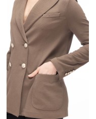 CIRCOLO 1901 Giacca donna doppiopetto marrone