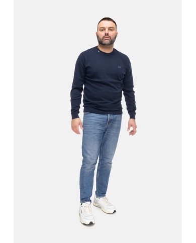 SUN 68 Maglia uomo girocollo Navy blue