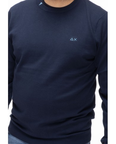 SUN 68 Maglia uomo girocollo Navy blue