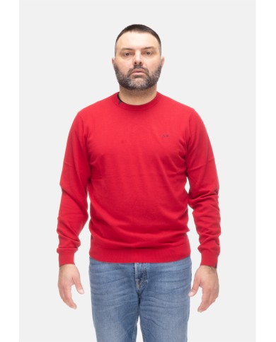 SUN 68 Maglia uomo girocollo Rosso