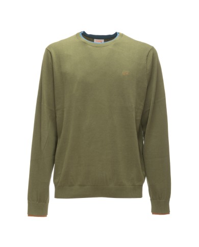 SUN 68 Maglia uomo girocollo Verde scuro