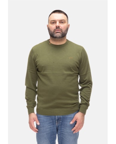 SUN 68 Maglia uomo girocollo Verde scuro