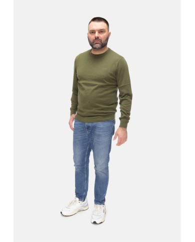 SUN 68 Maglia uomo girocollo Verde scuro